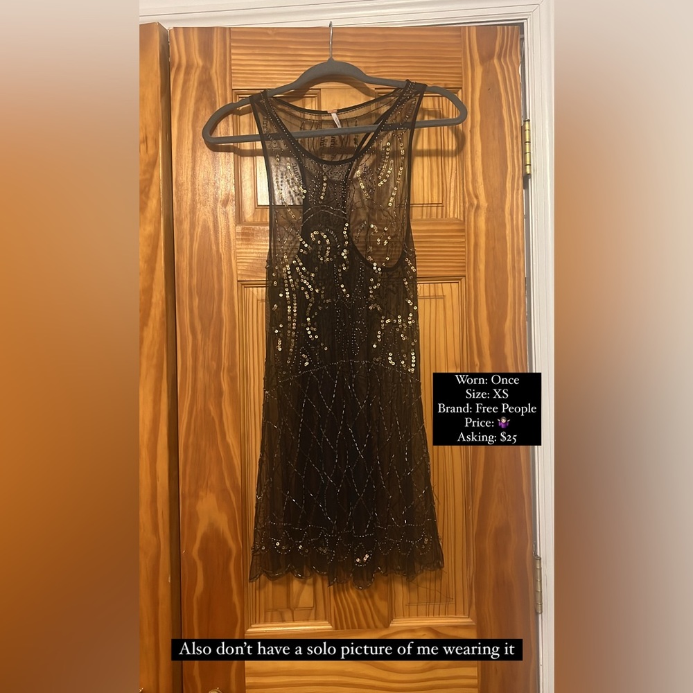 Free People, mesh mini embellished dress